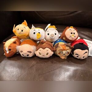 Disney Beauty & The Beast Set of 9 3.5 inches Mini Tsum Tsums NWT